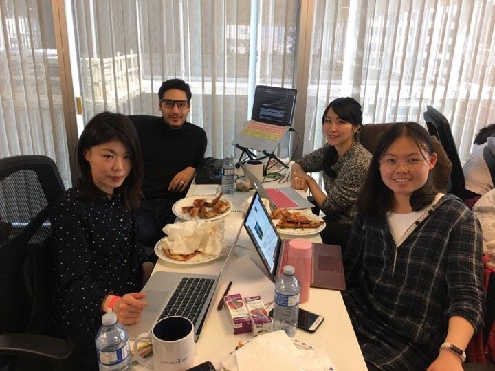 girls in tech hackathon winning team